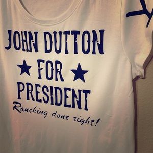 “John Dutton for president” ladies tee